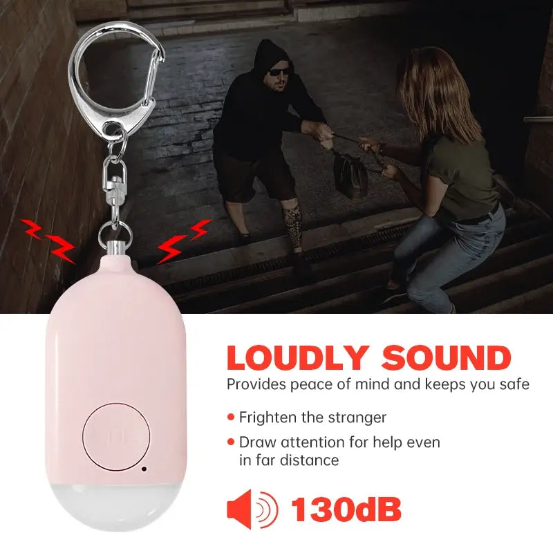 Personal SOS Alarm with LED Light